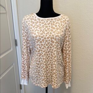Leopard Print Long Sleeve Top